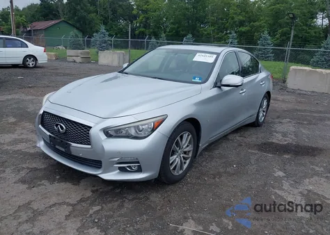 2014 Infiniti Q50 Premium z USA, uszkodzony, nr VIN JN1BV7AR3EM684464